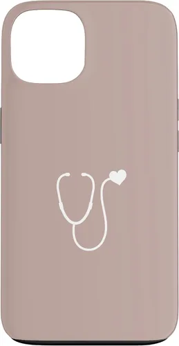 Vista 7 de Pink Taupe - Funda con estetoscopio de corazón para enfermera o doctor para iPhone 17