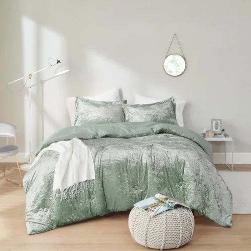 Vista 14 de Comfort Spaces - Juego de edredón reversible de terciopelo negro, 2 piezas Back to School twin XL Dorm Bedding Sets, Brushed Microfiber Reverse