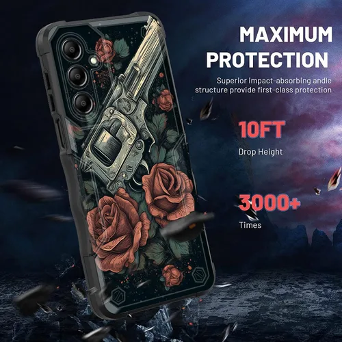 Vista 542 de Funda para Galaxy A14 5G, [Doble Capa][Protección contra Caídas de Grado Militar de 10 Pies] [Antideslizante] Funda Resistente a Prueba de Golpes