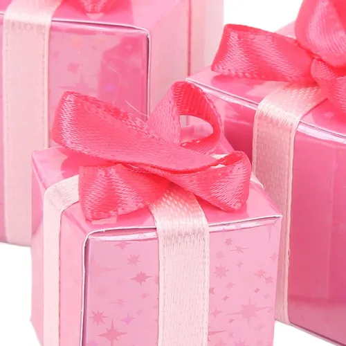 Vista 4 de Cajas de regalo de casa de muñecas 1:12, juego de figuritas de paquetes de Navidad para decoración navideña