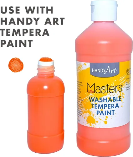 Vista 3 de Handy Art botella de marcador de 2 onzas vacía, con punta de marcador y tapa, 12 cada una.