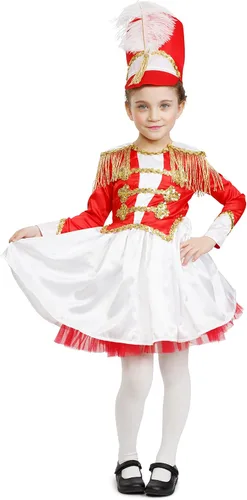 Vista 5 de Dress Up America Disfraz de Majorette de tambor para niñas, uniforme de banda de marcha para niños