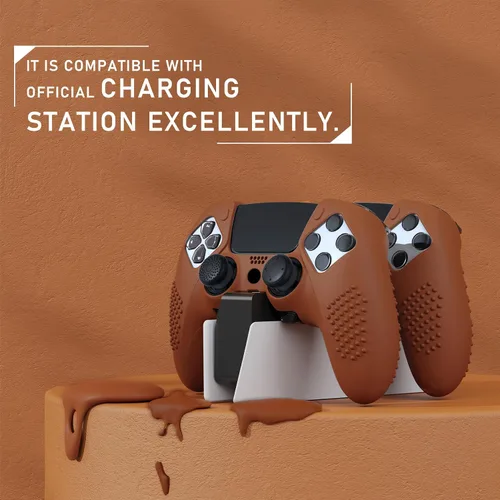 Vista 104 de PlayVital 3D Studded Edition Anti-Slip Silicone Cover Case for ps5 Edge Controller, Soft Rubber Protector Skin for ps5 Edge Wireless Controller with