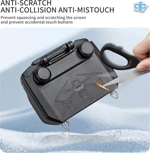 Vista 4 de Mavic 3 Pro 2 en 1 RC Pro Controller Sun Hood, RC Joysticks Protector de pantalla Parasol para DJI Mavic 3 Pro/Mini 3 Pro/Air 2S RC Pro Controlador