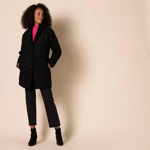 Vista 2 de Tienda Essentials Chaqueta de solapa de forro polar de gran tamaño para mujer (anteriormente ritual diario)