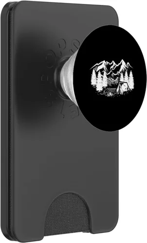 Vista 7 de Camping Camper Camp Outdoor Lover Wanderlust Nature PopSockets PopSockets intercambiables PopGrip