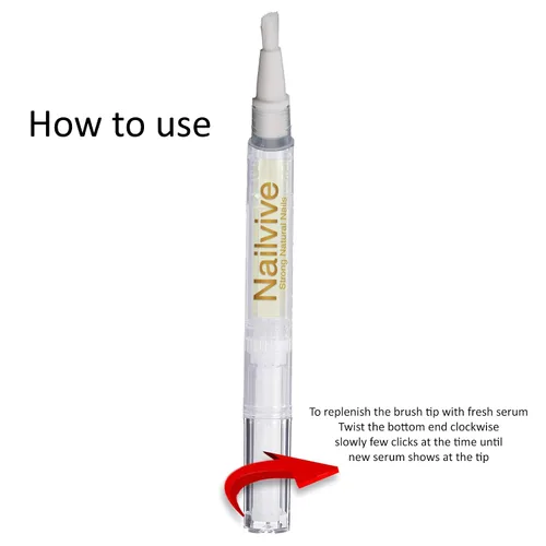 Vista 2 de NAILVIVE - Suero de uñas potentes proteínas de seda mágicas, fórmula natural probada que fortalece las uñas al instante evita que se rompan