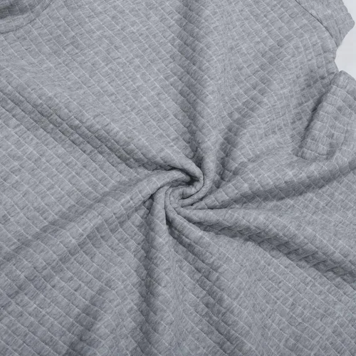 Vista 2 de Suéter de gran tamaño con cuello redondo para mujer, camisetas de otoño 2023, a la moda, manga murciélago, suave, suéter de punto trenzado
