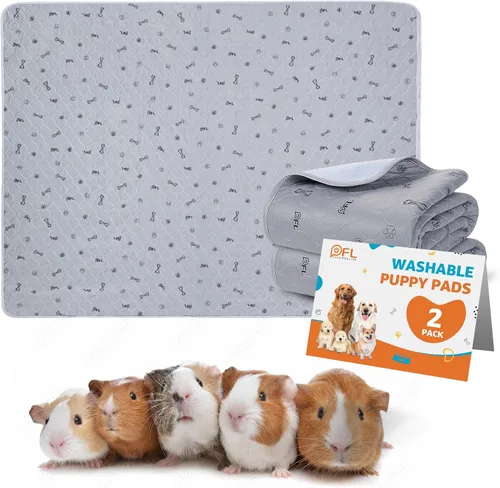 Vista 13 de Almohadillas lavables para orina para perros, paquete de 2 almohadillas reutilizables para cachorros, almohadillas absorbentes para parto