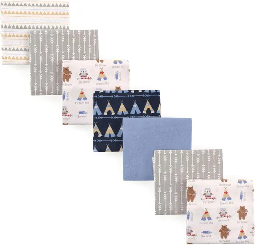 Vista 50 de Luvable Friends Mantas unisex de franela de algodón para bebé, paquete de 84 ABC, talla única
