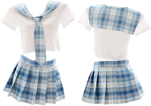Vista 6 de SFBBCLOZ Schoolgirl Lingerie for Women Schoolgirl Outfit Lingerie Cosplay Lingerie Set Costumes for Women Naughty
