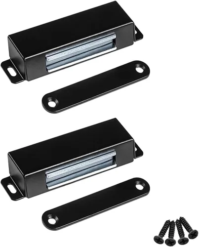 Vista 12 de WOOCH Pestillo magnético para puerta, 50 libras, de acero inoxidable de alta resistencia para cocina, baño, armario, armario, armario, puerta, cajón