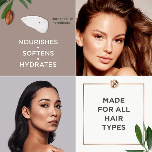 Vista 5 de Argan Magic Acondicionador hidratante: desenreda, hidrata y repara tipos de cabello seco y dañado químicamente Rico en nutrientes, sin parabenos