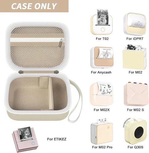 Vista 2 de Estuche de impresora adhesiva para XenGro AHM2/para Anycash/para ETIKEZ PM290C/ para Nelko PM230/para Memoking T02 Mini impresora fotográfica.