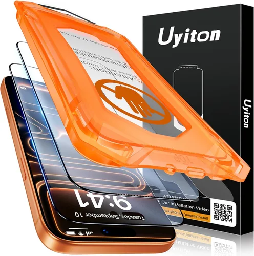 Vista 14 de Uyiton Protector de pantalla de privacidad para iPhone 16 Pro Max, [fácil de instalar] [cero burbujas] de cobertura completa inastillable