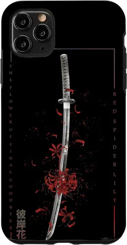 Vista 13 de Higanbana o Spider Lily con anime Samurai Sword - Carcasa estética para iPhone 17