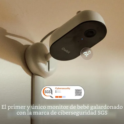 Vista 6 de Owlet Dream Duo (Gen 3) Smart Baby Monitor All-in-One Bundle - 2K HD Video Baby Monitor with Alerts & Owlet Dream Sock Tracks Baby’s Oxygen, Heart