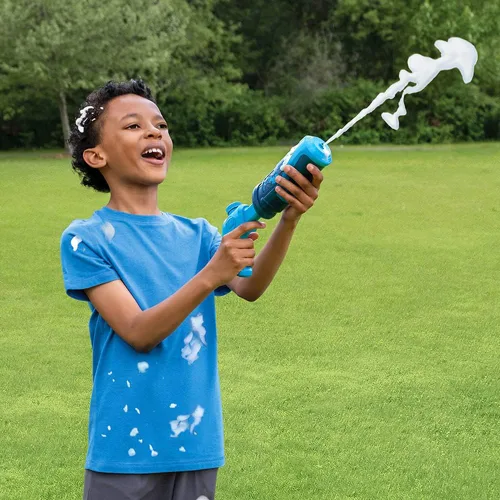 Vista 6 de Fom Mania Quickshot - Pistola de espuma para niños y adultos, paquete de 2 unidades exclusivo de Amazon, pistola de espuma no tóxica para niños