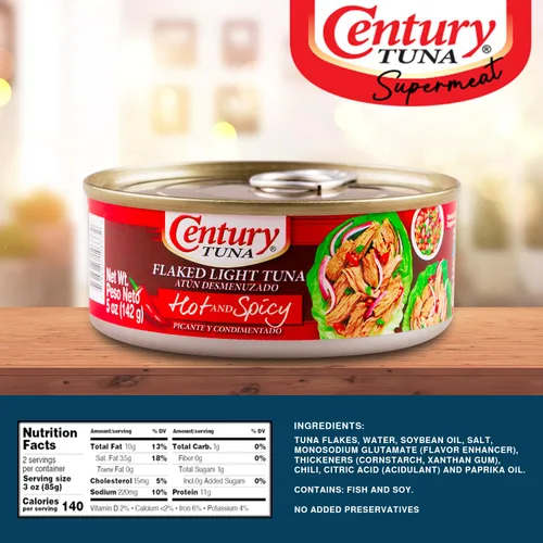 Vista 2 de Century Tuna Picante y picante, 4.9 onzas (paquete de 12)