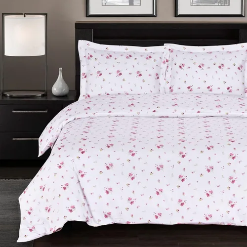 Vista 18 de Royal Hotel Bedding Agnes - Juego de funda de edredón floral de 3 piezas, tamaño King/Cal-King, 100% algodón, 300 hilos de algodón