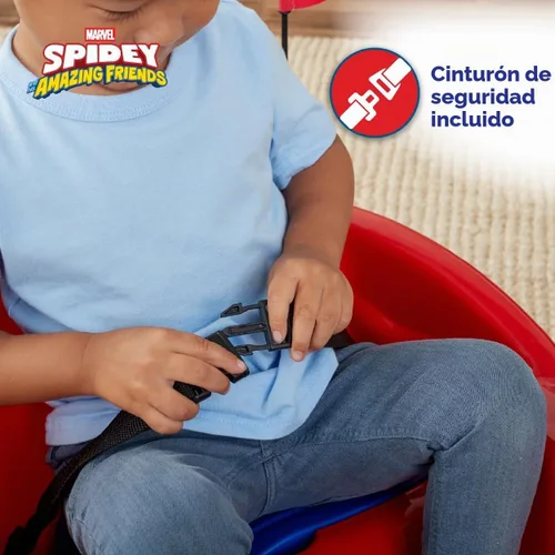 Vista 6 de Flybar 6V Marvel Spidey Coche Chocón Montable - Juguetes al Aire Libre, Coche de Bebé, Juguetes para Niños Pequeños, Coches Chocones, con Giros