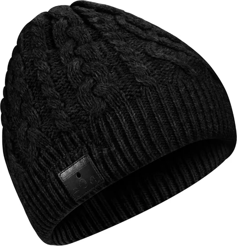 Vista 14 de BORAYDA Merino Wool Bluetooth Beanie, HD Stereo,30 Hours Play Time,Built-in Microphone, Men's/Women's Christmas Electronic Gift (Black)