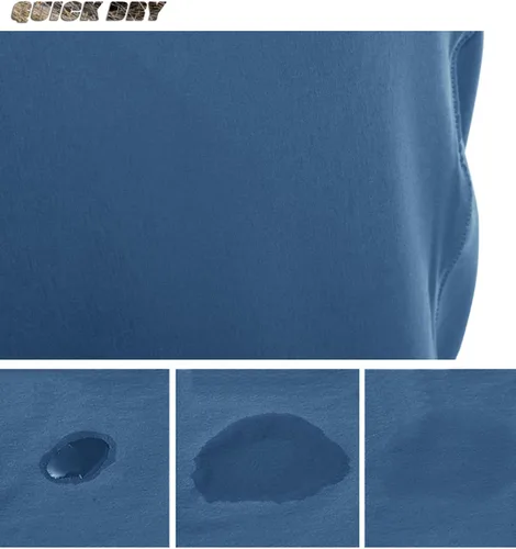 Vista 6 de TACVASEN Pantalones de senderismo ligeros para hombre, de secado rápido, con cordón, bolsillos con cremallera