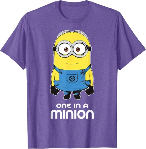 Vista 11 de Despicable Me Camiseta estampada Minions Bob One in A Minion Negro