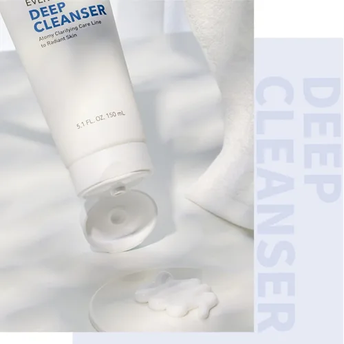 Vista 4 de GASHINA STORY ATOMY - Limpiador profundo para cuidado nocturno, paquete de 2 unidades de 5.1 fl oz, espuma facial, lavado facial