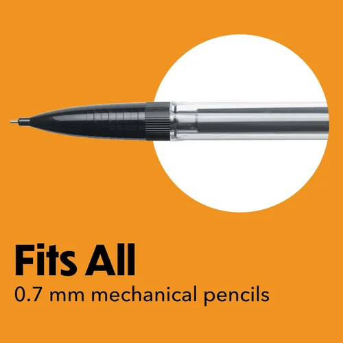 Vista 5 de BIC Recambios de minas para lápices, punta media (0.7mm), 30ct (L730P1), negro