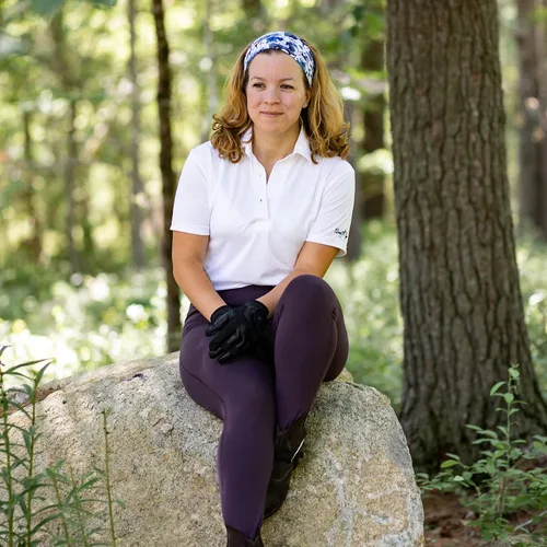 Vista 4 de Anni Lyn Sportswear Polo Cool Breeze para mujer Blanco sólido