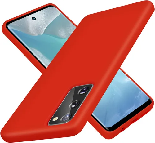 Vista 9 de Funda de silicona líquida compatible con Galaxy S20 FE 5G, protección de cuerpo completo de goma de gel a prueba de golpes para Galaxy S20 FE 6.5