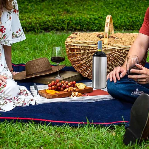 Vista 5 de Enfriador de botellas de vino • Mantiene el frío durante 5 horas • Se adapta a la mayoría de botellas de vino • Enfriador Koozi de vino con doble