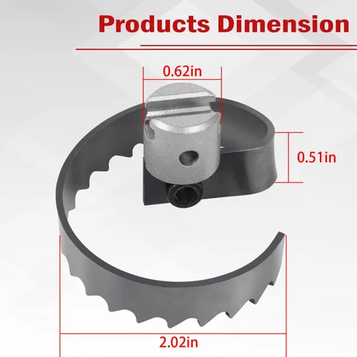 Vista 6 de 63025 Cortador espiral de 2 pulgadas para máquina de tambor Ridgid k-400, máquina de tambor k-3800 y máquina seccional k-50, reemplaza T-209 63025