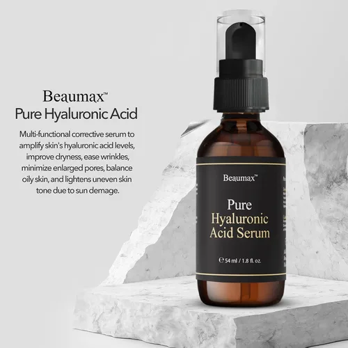Vista 7 de Beaumax Suero de ácido hialurónico puro - Hidratante intenso para rostro 1.8 fl oz (1.8 fl oz)
