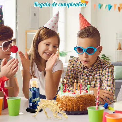 Vista 5 de Figura para armar Nuolux, 3 piezas 4D fósil de esqueleto de dinosaurio para niños