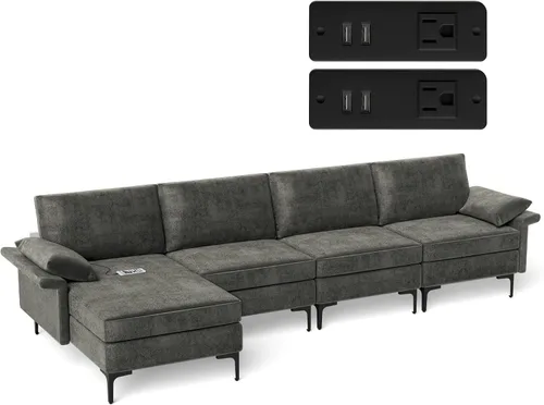 Vista 12 de Giantex Juego de 2 sofás individuales, silla decorativa, con cómodo cojín de 5 pulgadas, reposabrazos con cremallera, patas de acero, sillón de sala