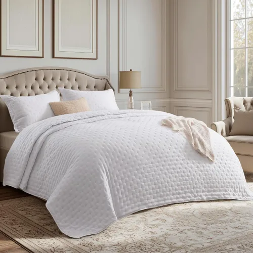 Vista 8 de Bedsure Edredón individual – Ropa de cama ultrasuave individual XL para decoración de dormitorio, edredón ligero para todas las estaciones, colcha
