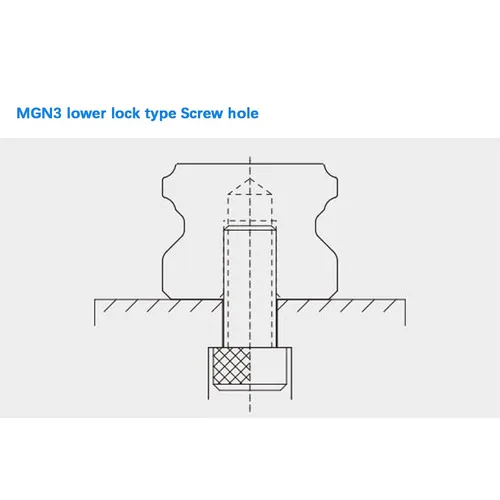 Vista 4 de MGN3 Linear Rail 40mm 1.57" 1PCS MGN3 Miniature Linear Motion Slide Rail + 1PCS MGN3H 3mm Linear Sliding Bearing Carriage Block Black for 3D Printer