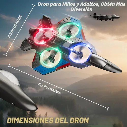 Vista 8 de 4DRC RC Planes Aviones de control remoto para niños y adultos, negro, 2
