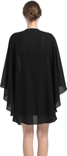 Vista 5 de Chales y envolturas de gasa para fiesta de boda, bufanda para mujer, vestido de noche nupcial en vestidos de ocasiones especiales