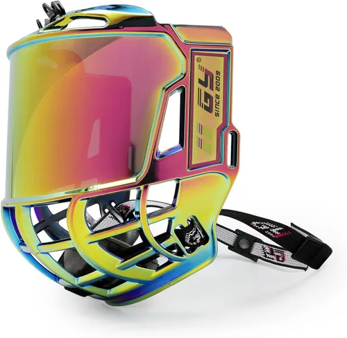 Vista 17 de GY Casco de Hockey Completo con Visera para Adultos y Jóvenes, Protector Facial Anti-Rasguños/Anti-Empañamiento/Certificado CE