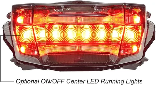 Vista 3 de Luces traseras LED secuenciales integradas con lente ahumada para Yamaha FZ-09 MT-09 2017-2020