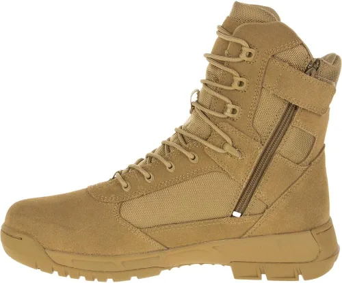 Vista 3 de Bates Botas tácticas deportivas 2 altas con cremallera militar y táctica para hombre
