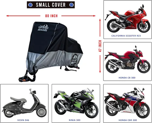 Vista 2 de Funda Resistente Pequeña de 250cc para Motocicleta - Fundas Impermeables para Motocicletas para Almacenamiento al Aire Libre - Funda Impermeable