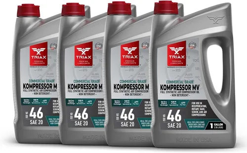 Vista 11 de TRIAX Kompressor MV 46 SAE 20, Aceite para Compresor de Aire Completamente Sintético, Multi-Vis para Rotativo, de Paletas, de Tornillo