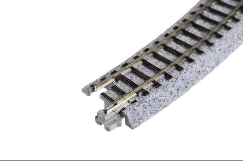 Vista 3 de Kato USA Model Train Products Unitrack, 282mm (11") Radius 15-Degree Curve Track (4 piezas)