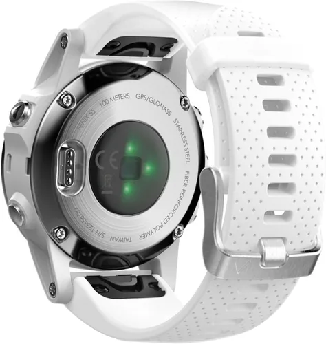 Vista 17 de NotoCity Correa de reloj compatible con Fenix 5S/6S/7S/8 de 1.693 in, correa de repuesto de silicona suave Quickfit (hebilla plateada, 2 unidades)