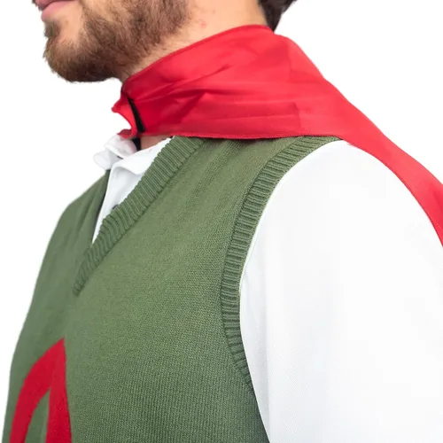 Vista 4 de Disfraz completo unisex completo de superhéroe de Quailman para adultos, disfraz de Halloween