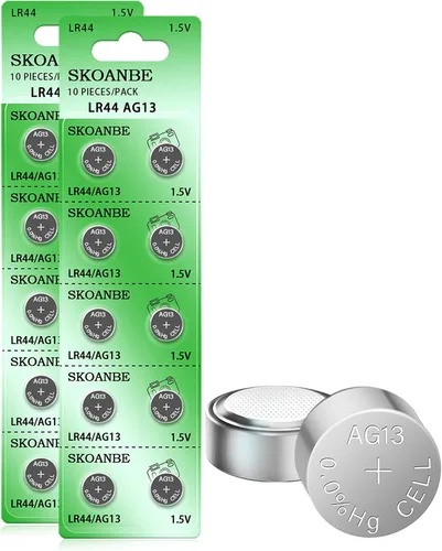 Vista 10 de SKOANBE 10 unidades AG13 LR44 303 A76 357 SR44 1.5V batería botón pilas de monedas
